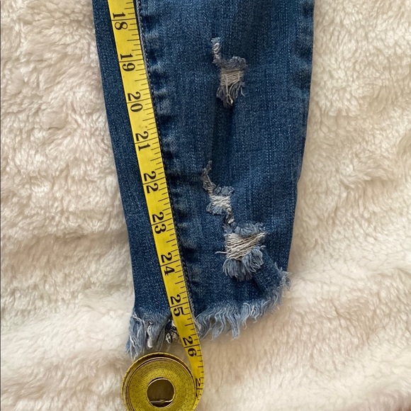 KanCan Blue Ankle Cropped Jeans Medium Wash - Picture 3 of 9